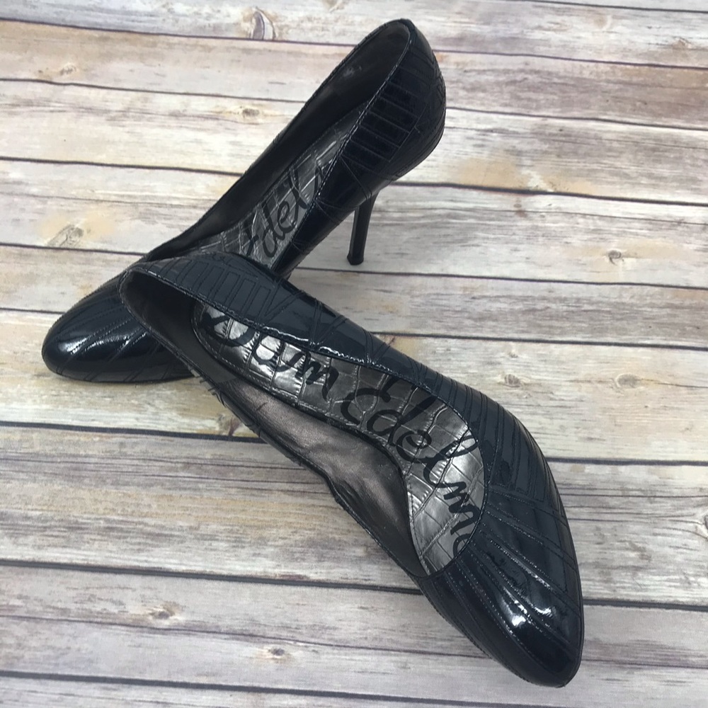 Sam Edelman Tessa patent leather black pumps sz 9